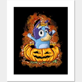 halloween bluey Posters and Art